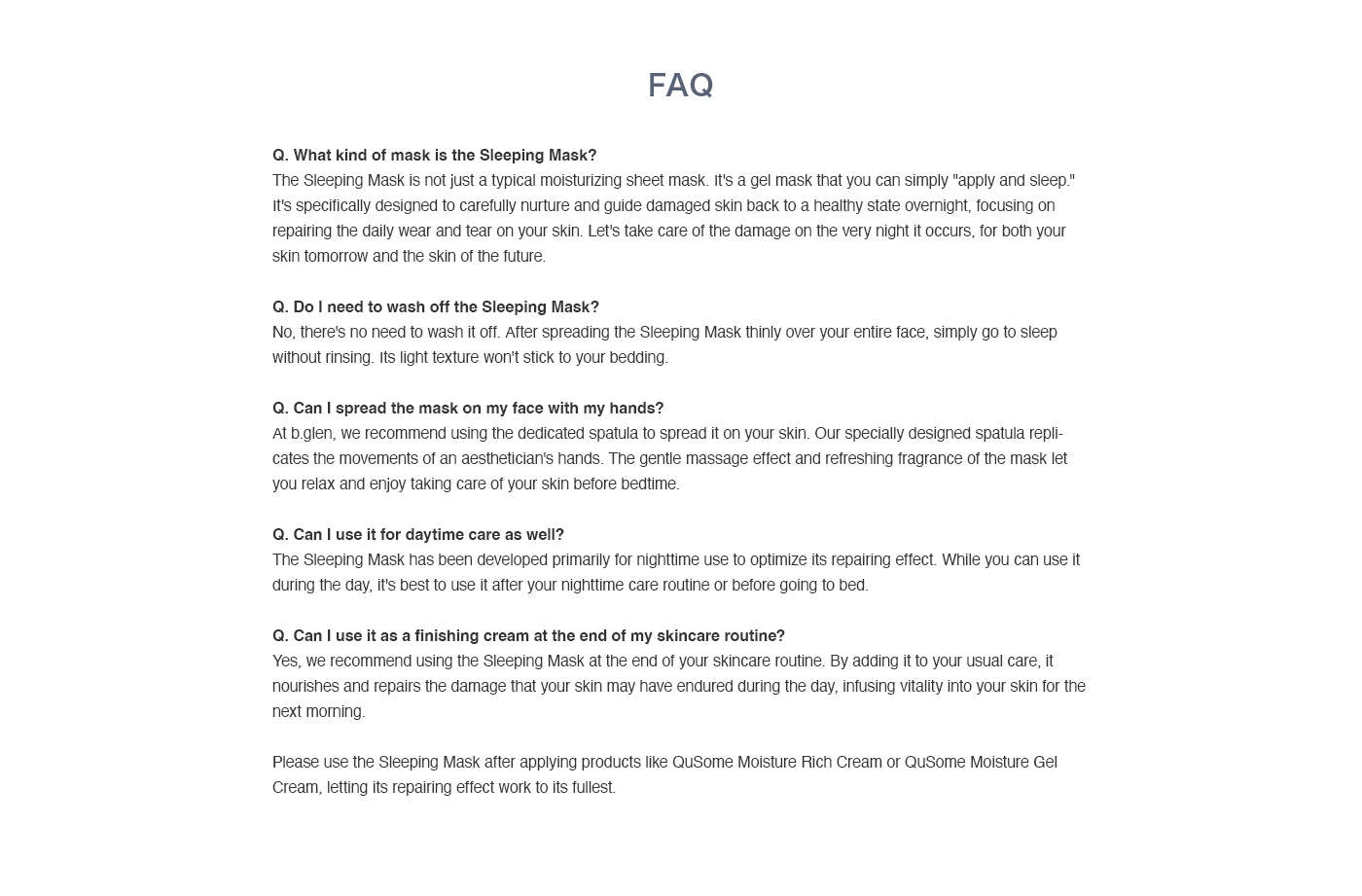 FAQ